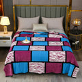 Axyaa Plaid Flannel Throw Blanket - Cozy All-Season Bedspread