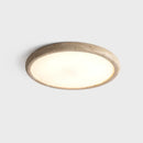 Axyaa Nordic Yellow Travertine Ceiling Light: LED Modern Retro Cream Living Room Decor