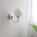 Axyaa Glass Ball LED Wall Light Fixture Gold Brass Base Nordic Bedroom Bedside Lamp