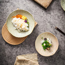 Axyaa Stone Patterned Ceramic Serving Plates for Molecular Cuisine and Desserts