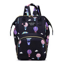 Axyaa Cartoon Print Mommy Diaper Bag Backpack with Bottle Insulation