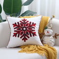 Axyaa Merry Christmas Letter Embroidery Pillow Cover 45x45cm