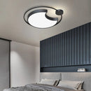 Axyaa Modern Iron LED Round Ceiling Light Fixture for Bedroom Living Room