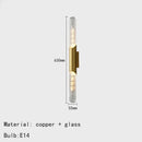 Axyaa Glass Pendant Lights Gold Copper LED Wall & Dining Room Lighting Fixtures