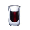 Axyaa Double Wall Glass Coffee Cup Handle Drinkware High Borosilicate Heat-resistant