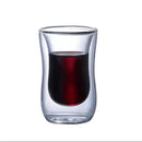 Axyaa Double Wall Glass Coffee Cup Handle Drinkware High Borosilicate Heat-resistant