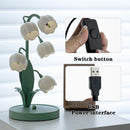 Axyaa Pastoral Table Lamp: French Girl Bedroom Decor Flower Ambient Light