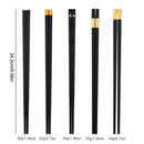 Axyaa Reusable Chopsticks Set - 10 Pairs Sushi Sticks Korean Japanese Chinese Tableware