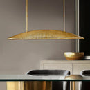 Axyaa Brass Linear Pendant Light - 60 Inch Vintage Ceiling Lamp