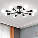 Axyaa LED Black Milk Edison Chandeliers - Modern Nordic Minimalist Indoor Lighting