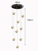Axyaa Chandelier Set: Hall, Staircase, Indoor Lighting, Ceiling Lights
