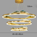 Axyaa Crystal Chandelier Stair Pendant Living Room Lighting