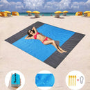 Axya Waterproof Beach Towel Blanket with Pocket, Sand-Free & Portable.