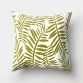 Golden Leaf Tropical Pillow Cover for Home Decor by Axyaa