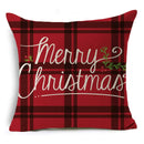 Axyaa Cartoon Christmas Linen Pillowcase Decoration 45cm*45cm, Perfect Gift for Home