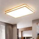 Axyaa Japanese Style Wood Ceiling Lamp - Modern Living Room Bedroom Lighting