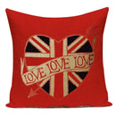 Axyaa British Flag Soldiers Pillow Cover - London England Theme