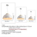 Axyaa Nordic Walnut Dome Pendant Light - Minimalist LED Lighting for Home Office Dining