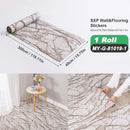 Axyaa Wood Grain Peel and Stick Flooring Tiles, Removable Sticker, 118'' X 15.7''