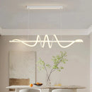 Axyaa Modern LED Wavy Chandelier for Dining Room Home Decor