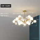 Axyaa Glass LED Designer Chandelier for Living, Dining, and Bedroom - Modern Room Decoration Lighting