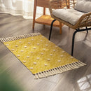 Axyaa Geometric Tufted Tassel Rug Tapestry for Home Decor