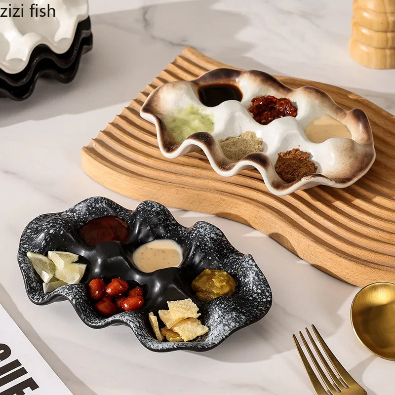 Axya Ceramic Egg & Candy Tray, Specialty Tableware for Molecular Cuisine
