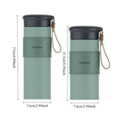 Axyaa Stainless Steel Leather Travel Coffee Cup Vacuum Flask