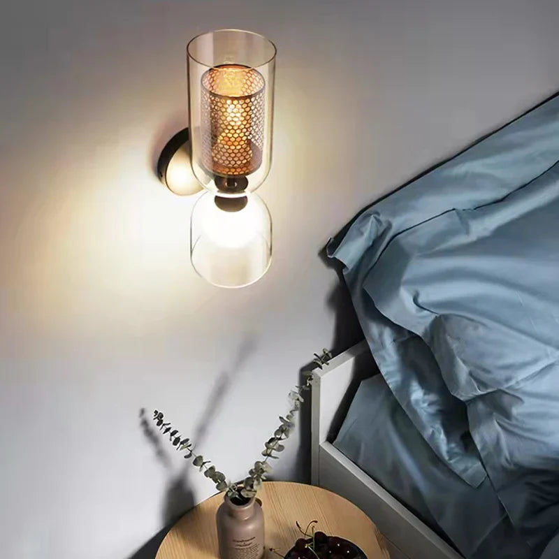 Clear Glass Wall Light Bathroom Bedroom Sconce Axyaa Lighting Fixtures E27 G9 Bulb