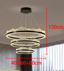 Axyaa Modern Living Room LED Chandeliers Hanging Ceiling Lamp Indoor Lighting