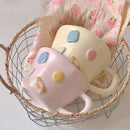 Axyaa Macaron Color Coffee Mug - 400ML Cute Ceramic Cup