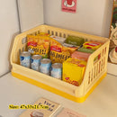 Axyaa Desk Color Storage Basket Organizer with Wheels