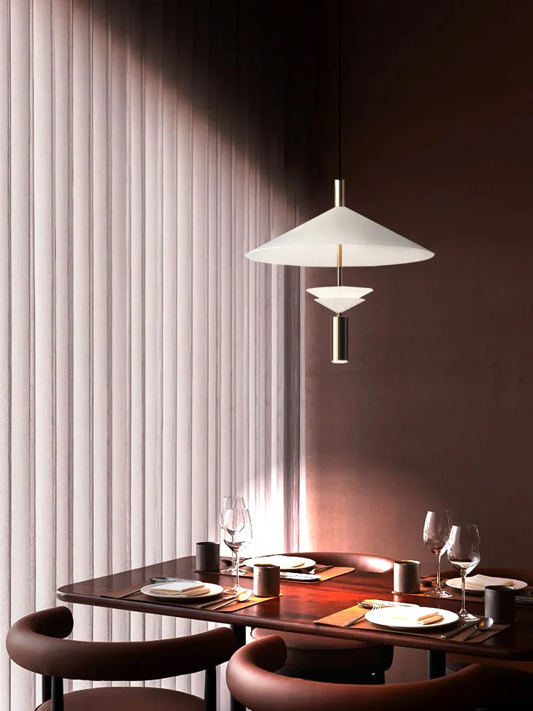 Nordic UFO Pendant Light for Dining Bar Living Room, Axyaa Designer Hanging Lamp
