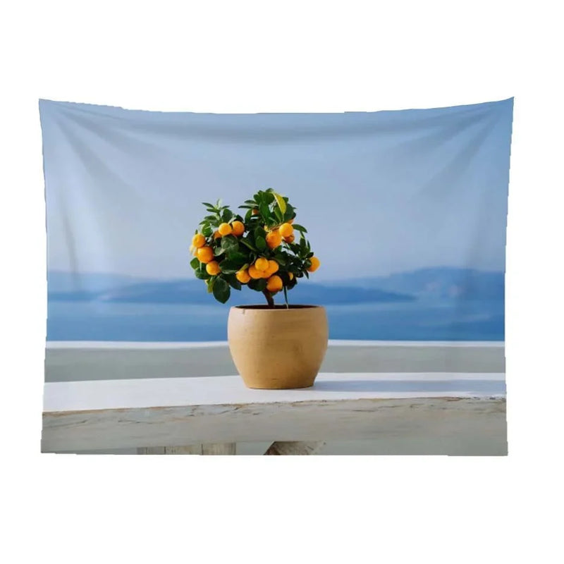 Axyaa Window Scenery Tapestry Wall Hanging for Home Aesthetics
