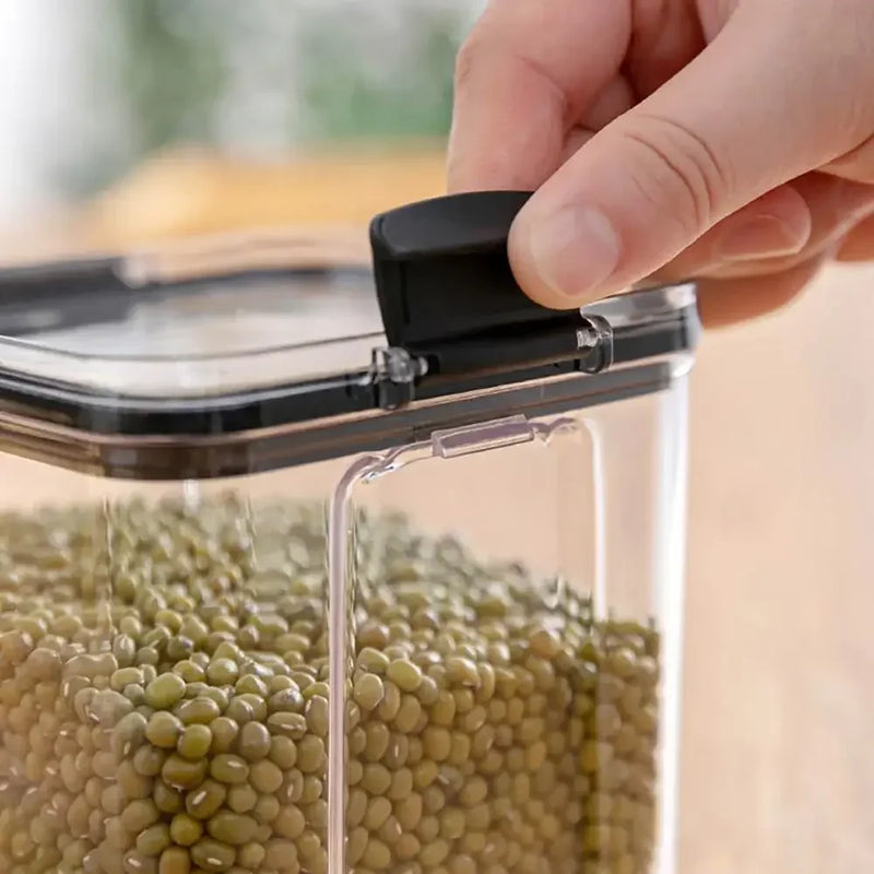 Axya Stackable Sealed Jar Set for Kitchen Organization and Food Storage