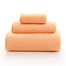 Axyaa Coral Fleece Towel Set - 3-Piece Thick & Enlarged Square Bath Towels