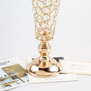 Axyaa Crystal Candle Holder Set - European Vintage Style Glass Stand