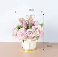 Ceramic Vase for Home Decor - Axyaa Desktop Ornament & Flower Pot