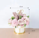 Ceramic Vase for Home Decor - Axyaa Desktop Ornament & Flower Pot