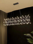 Axyaa Sky Star Long Bar Chandelier - Creative Luxury Design
