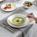 Axya JERA 32-Piece White Porcelain Tableware Set for 8