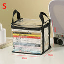 Axyaa Transparent Foldable Book Storage Bag Organizer for Student Dormitory