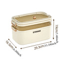 Axyaa 3-Tier Transparent First Aid Organizer Box with Lockable Pill Case