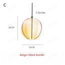Axyaa Nordic Fabric Lantern LED Chandelier Pendant Light for Home Decor