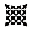 Axyaa Plaid Geometric Wave Stripe Checkerboard Print Throw Pillow Case