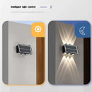 Axyaa Solar Wall Lamp, Outdoor Waterproof Up/Down Lighting, Balcony Yard Garden Decor