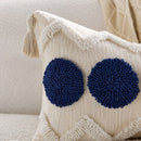 Axyaa Nordic Bohemian Tufted Tassel Throw Pillowcase, Geometric Pattern Cushion Cover