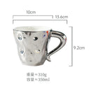 Axyaa European Ceramic Coffee Mug - Exquisite Tea Cup for Home, Breakfast, or Gifts