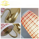 Axyaa Gold Lustre Fabric LED Wall Lamps - Classic Medieval Retro Design