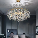 Axyaa Crystal Sky Chandelier: Elegant Ceiling Lighting for Hotel, Bedroom, Restaurant, Bar Counter